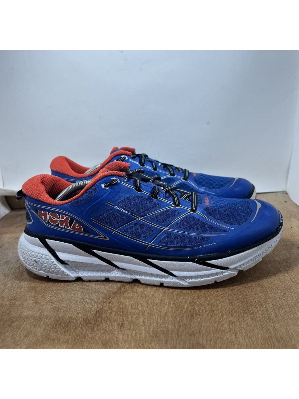 Hoka One One Clifton 2 Men Size 12 Running Shoes Shoes Blue